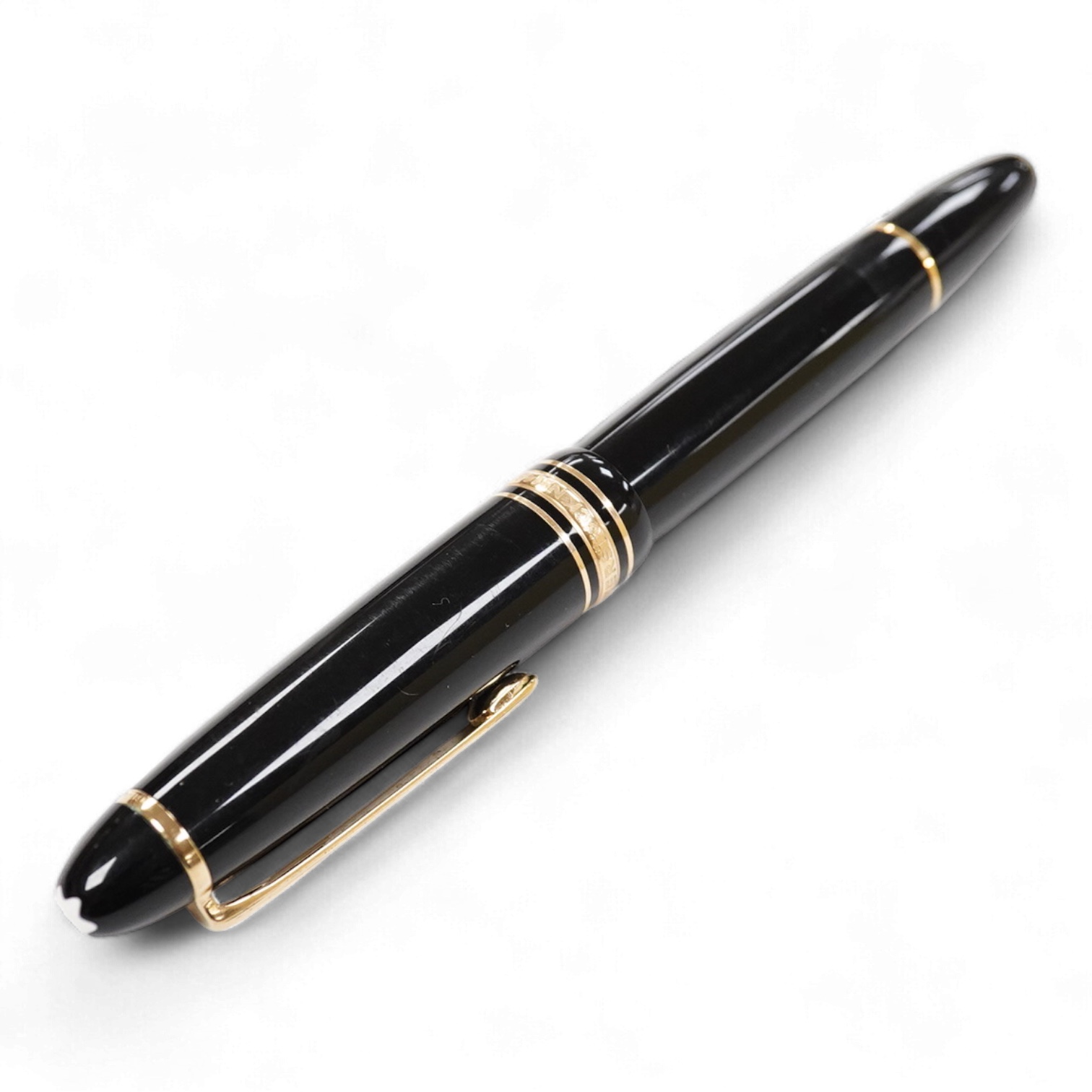 A Mont Blanc 146 size pen which has been customised to a letter opener